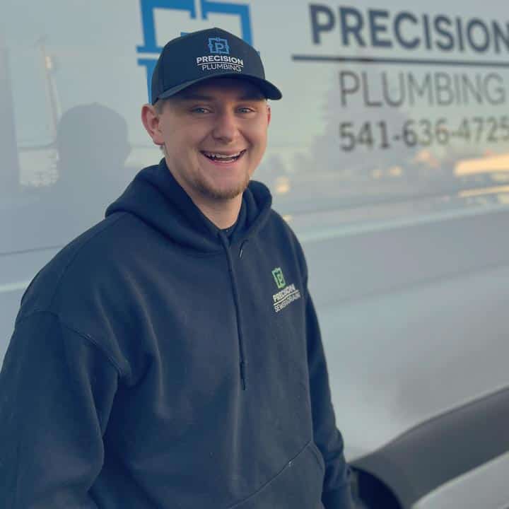 Brock Wilskey, apprentice plumber at Precision Plumbing