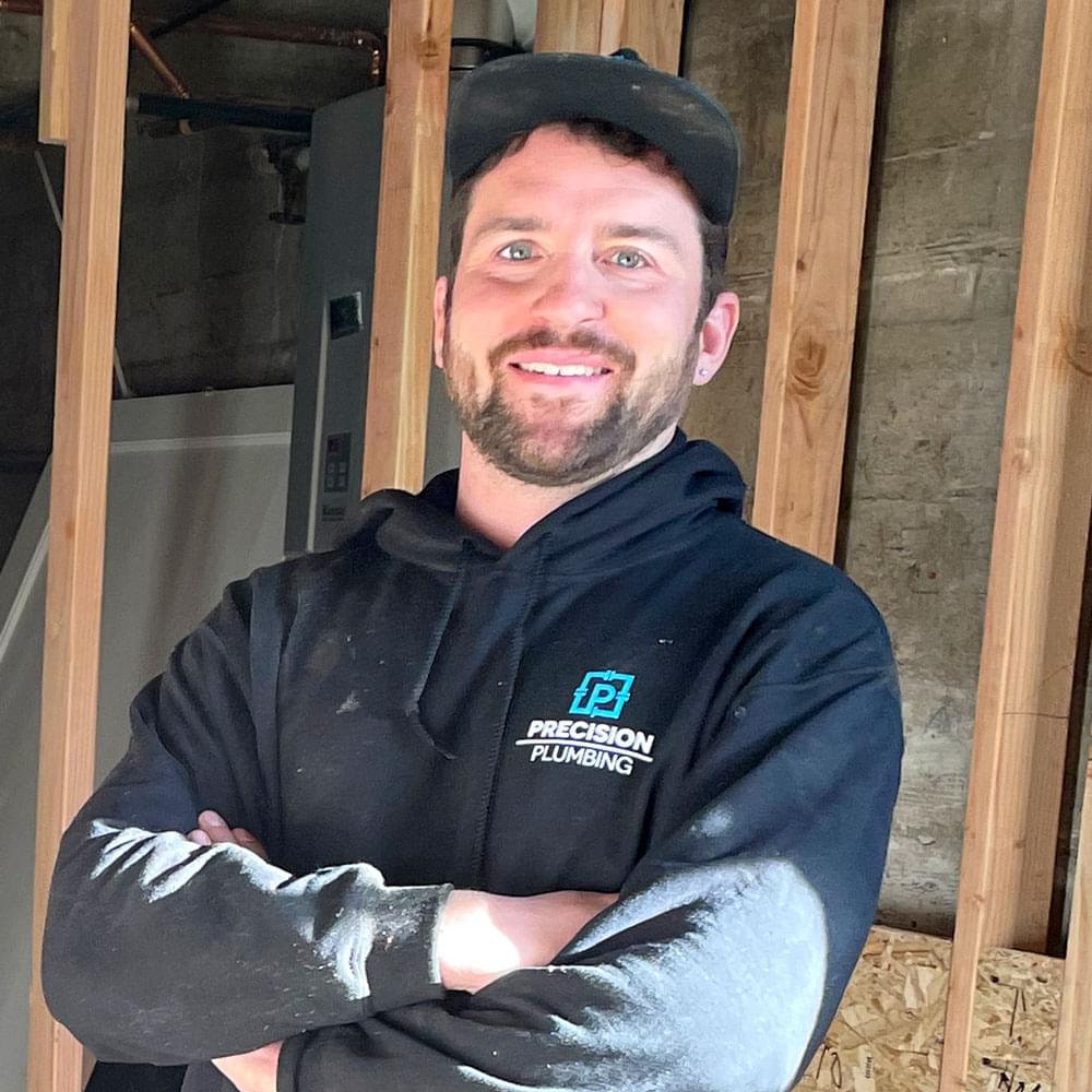 Evan Shelley, owner and journeyman plumber at Precision Plumbing