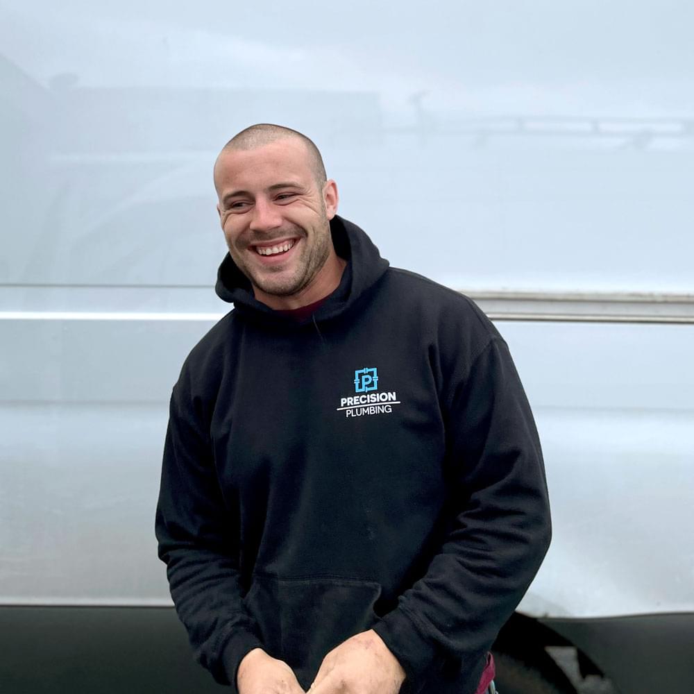 Zachery Selko, journeyman plumber at Precision Plumbing