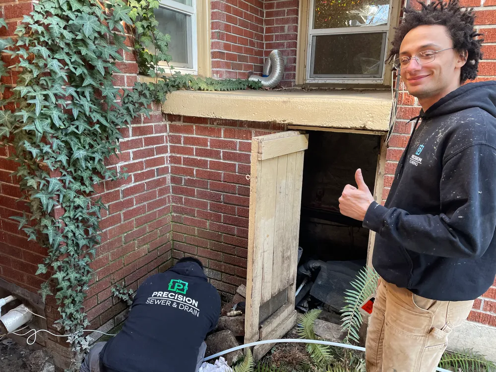 Water line repair in a cut trench
